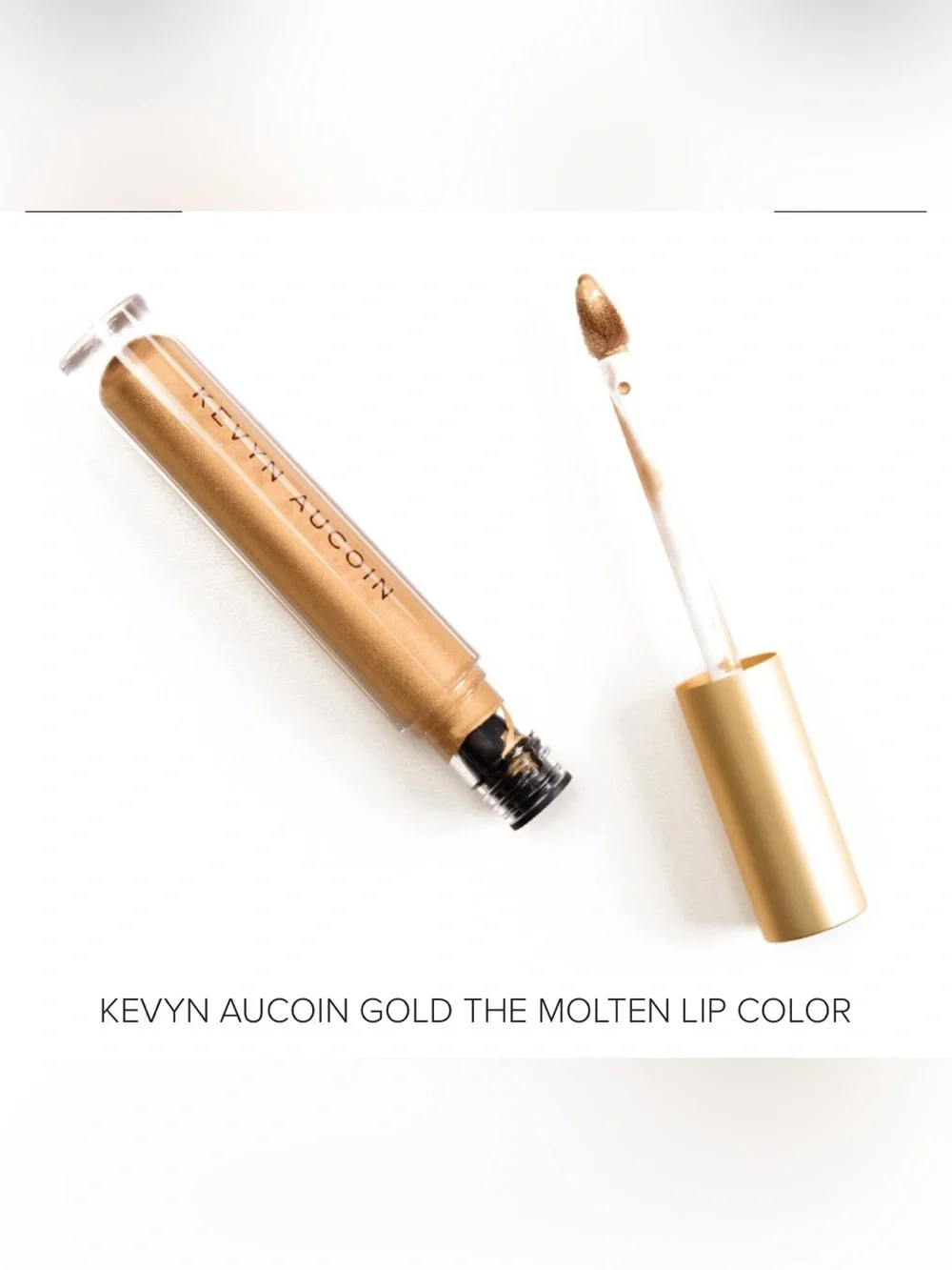 Kevyn Aucoin Molten Lip Gloss in Metallic Gold - Picture 2 of 3